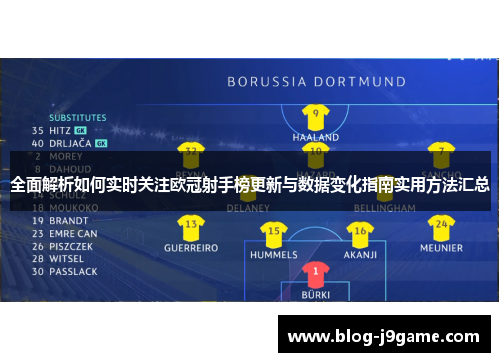 全面解析如何实时关注欧冠射手榜更新与数据变化指南实用方法汇总